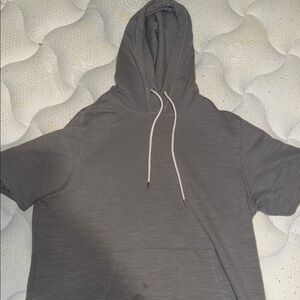 George Charcoal Short Sleeve Hoodie